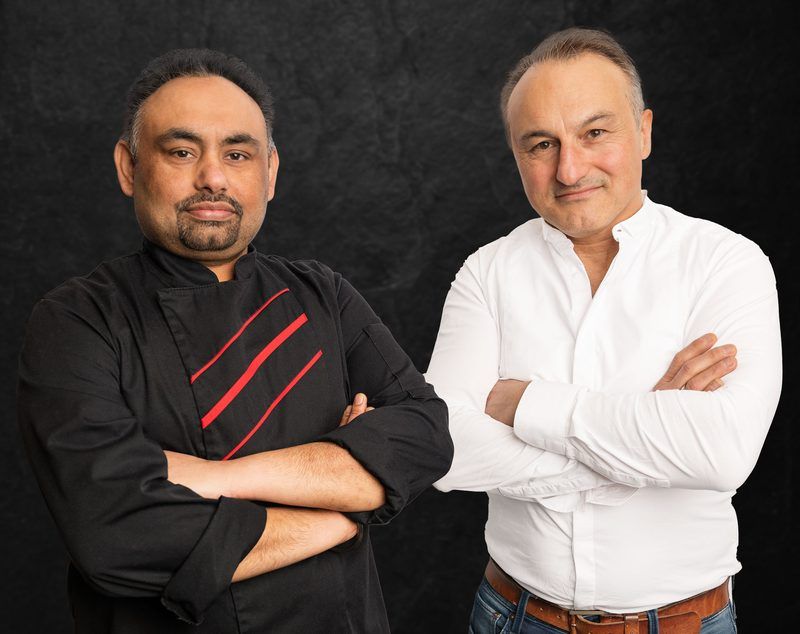 Alex Georgiadis und Sabi Singh, die Gastgeber des Gulasch Meerbusch